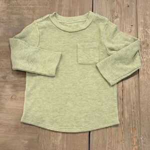 Cat & Jack Light Green Long Sleeve Tee